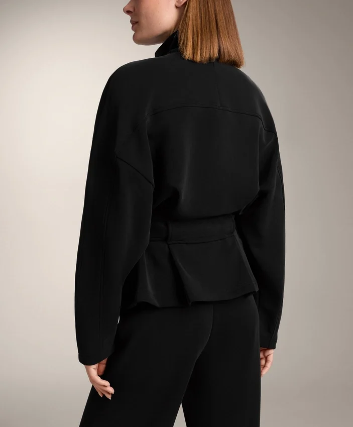 Long Belted Jacket with Brushed Modal Long Belted Jacket with Brushed Modal