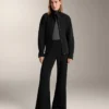 Long Belted Jacket with Brushed Modal Long Belted Jacket with Brushed Modal