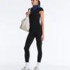 Long Compressive Short Sleeve Jumpsuit Long Compressive Short Sleeve Jumpsuit