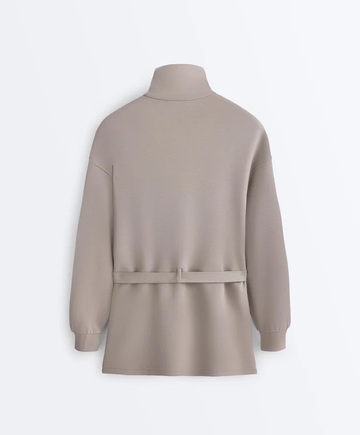 Long Corset Jacket with Soft-Touch Modal Belt Long Corset Jacket with Soft-Touch Modal Belt