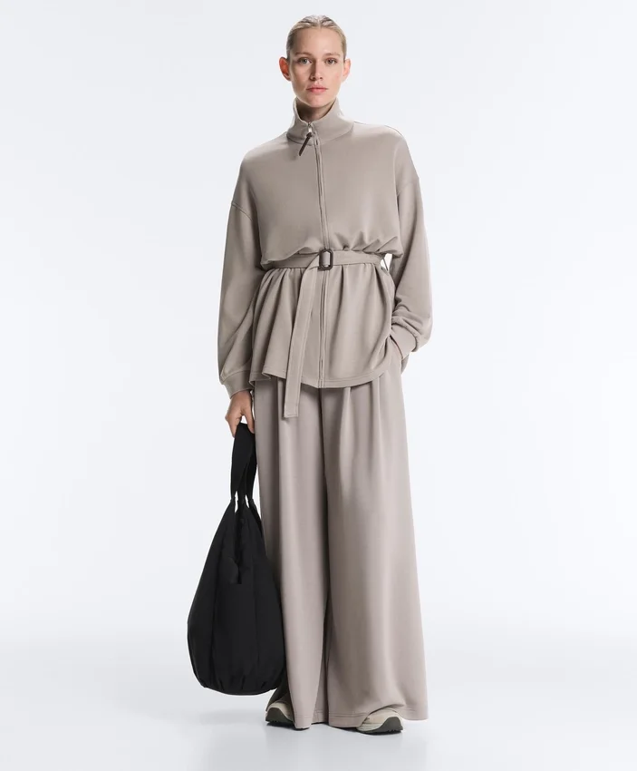 Long Corset Jacket with Soft-Touch Modal Belt Long Corset Jacket with Soft-Touch Modal Belt