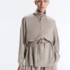 Long Corset Jacket with Soft-Touch Modal Belt Long Corset Jacket with Soft-Touch Modal Belt