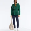 Long Cotton Piqué Belted Jacket Long Cotton Piqué Belted Jacket