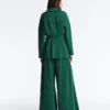 Long Cotton Piqué Belted Jacket Long Cotton Piqué Belted Jacket