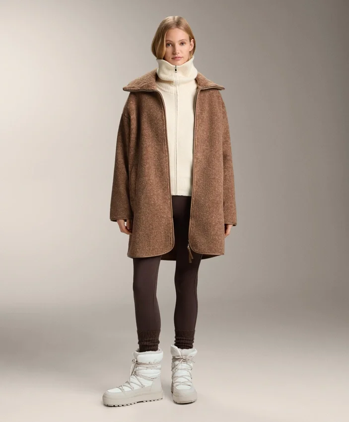 Long Faux-Shearling Jacket Long Faux-Shearling Jacket