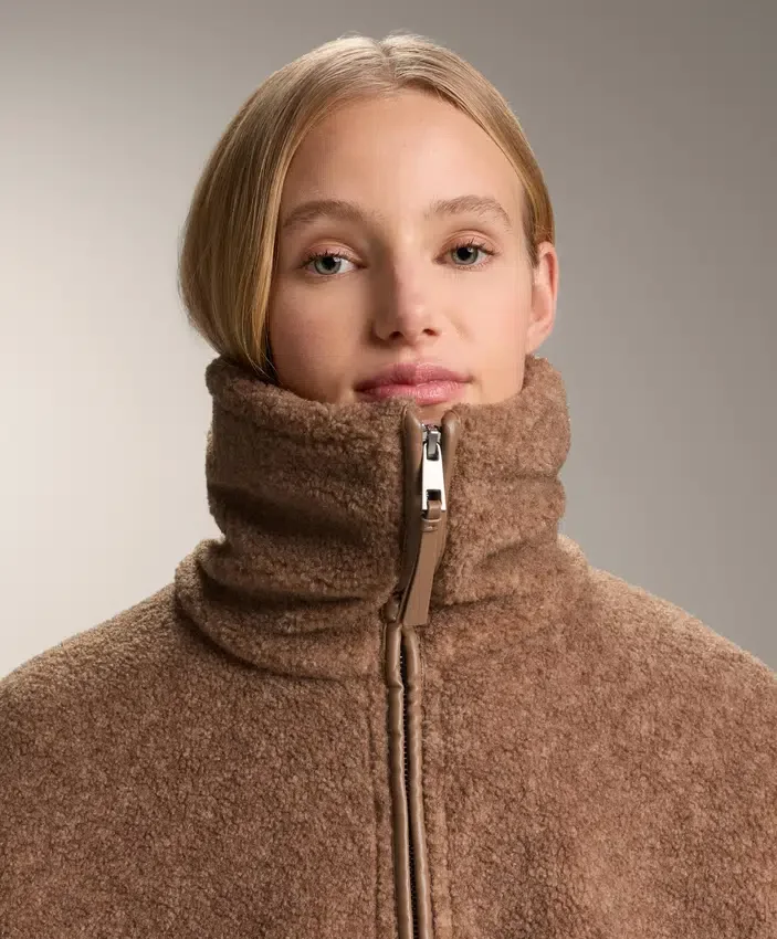 Long Faux-Shearling Jacket Long Faux-Shearling Jacket