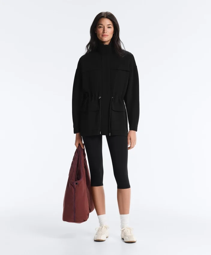 Long Jacket with Modal and Soft Touch Pockets Long Jacket with Modal and Soft Touch Pockets
