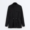 Long Jacket with Modal and Soft Touch Pockets Long Jacket with Modal and Soft Touch Pockets
