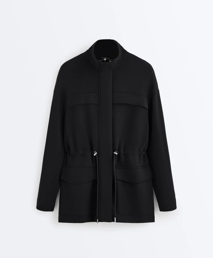 Long Jacket with Modal and Soft Touch Pockets Long Jacket with Modal and Soft Touch Pockets