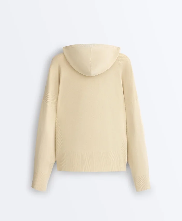 Long Knit Hooded Jacket Long Knit Hooded Jacket