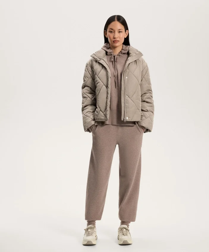 Long Knit Hooded Jumper Long Knit Hooded Jumper