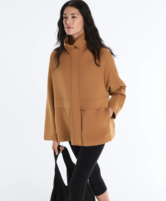 Long Neoprene-Effect Jacket Long Neoprene-Effect Jacket