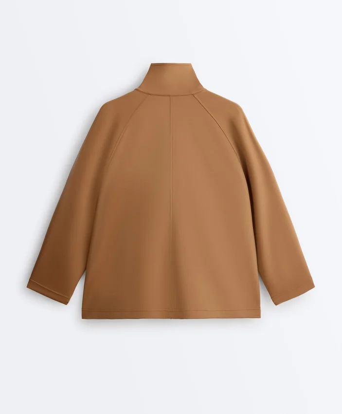 Long Neoprene-Effect Jacket Long Neoprene-Effect Jacket