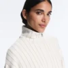 Long Pinstripe Jacket with Adjustable Waist and Soft-Touch Modal Long Pinstripe Jacket with Adjustable Waist and Soft-Touch Modal