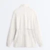 Long Pinstripe Jacket with Adjustable Waist and Soft-Touch Modal Long Pinstripe Jacket with Adjustable Waist and Soft-Touch Modal