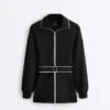 Long Piping Jacket with Soft-Touch Modal Long Piping Jacket with Soft-Touch Modal
