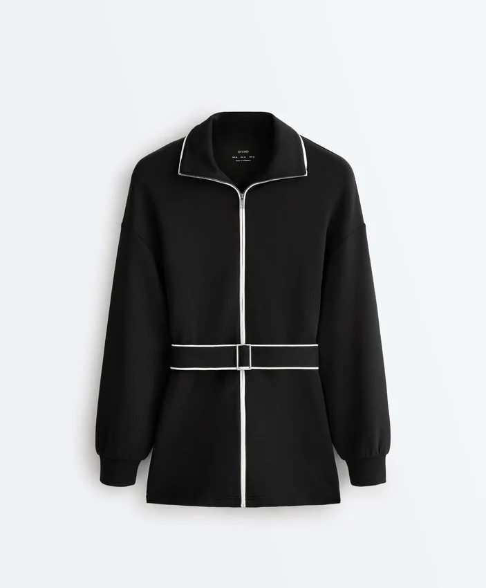 Long Piping Jacket with Soft-Touch Modal Long Piping Jacket with Soft-Touch Modal
