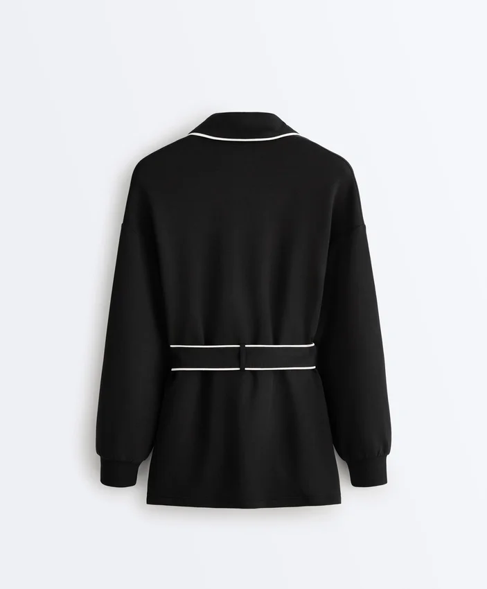 Long Piping Jacket with Soft-Touch Modal Long Piping Jacket with Soft-Touch Modal