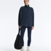 Long Piqué Jacket with Contrast Cotton Piping Long Piqué Jacket with Contrast Cotton Piping