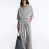 Long Pleated Trousers with Soft Touch Modal Long Pleated Trousers with Soft Touch Modal