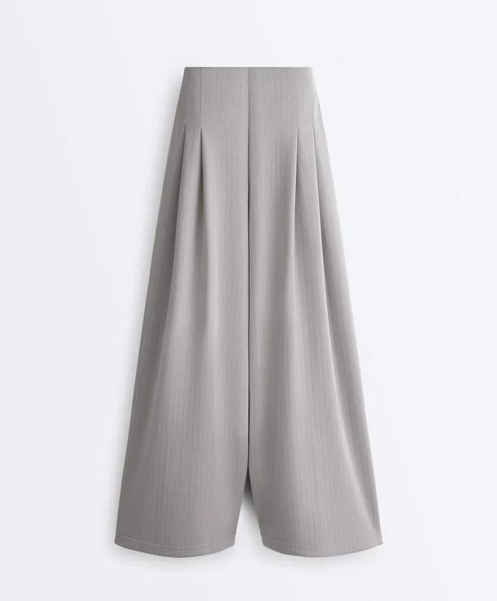 Long Pleated Trousers with Soft Touch Modal Long Pleated Trousers with Soft Touch Modal