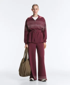 Long Sailor Stripe Jacket with Soft-Touch Modal