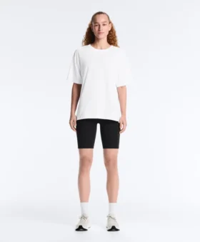 Long Short-Sleeved Cotton Blend T-Shirt