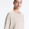 Long Short-Sleeved Cotton Blend T-Shirt Long Short-Sleeved Cotton Blend T-Shirt