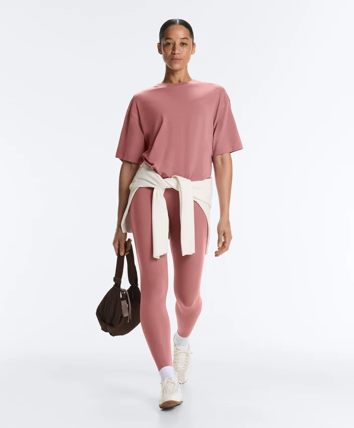 Long Short-Sleeved Cotton Blend T-Shirt Long Short-Sleeved Cotton Blend T-Shirt