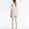 Long Short-Sleeved Cotton Blend T-Shirt Long Short-Sleeved Cotton Blend T-Shirt