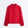 Long Sleeve Pique Polo Shirt