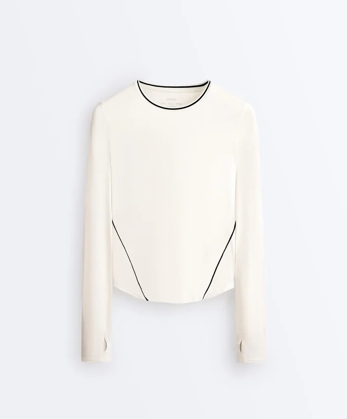 Long-Sleeve Technical Piping T-Shirt Long-Sleeve Technical Piping T-Shirt