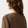 Long-Sleeved Shirt with Ties 100% Cotton Long-Sleeved Shirt with Ties 100% Cotton