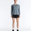 Long-Sleeved Technical T-Shirt with Text Long-Sleeved Technical T-Shirt with Text