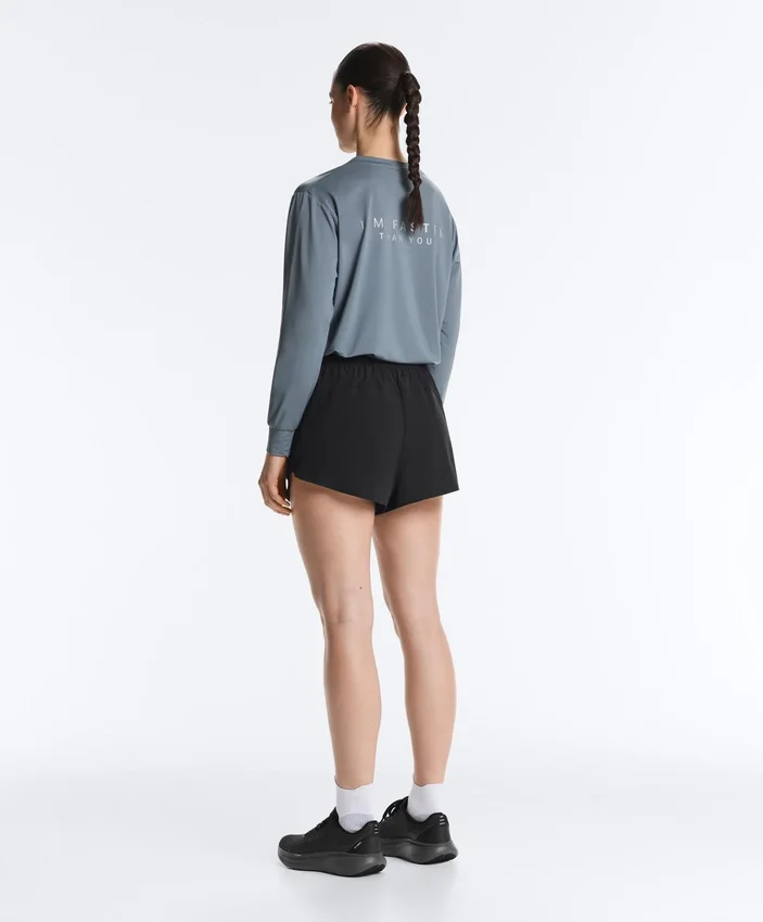 Long-Sleeved Technical T-Shirt with Text Long-Sleeved Technical T-Shirt with Text