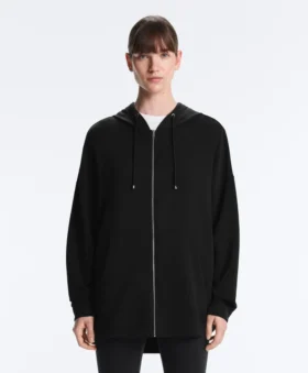 Long Soft Touch Jacket with Modal