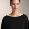 Long Soft-Touch Modal Sweatshirt with Knot Detail