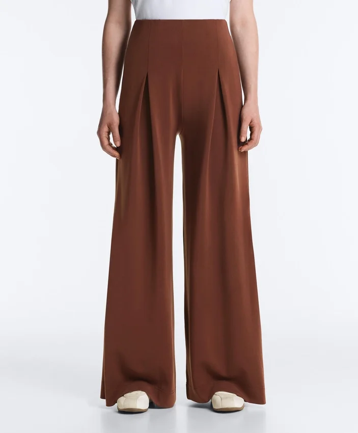 Long Trousers with Soft Touch Modal and Pleat Detail Long Trousers with Soft Touch Modal and Pleat Detail