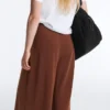 Long Trousers with Soft Touch Modal and Pleat Detail Long Trousers with Soft Touch Modal and Pleat Detail