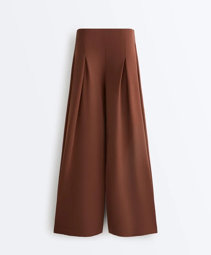 Long Trousers with Soft Touch Modal and Pleat Detail Long Trousers with Soft Touch Modal and Pleat Detail