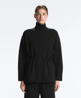 Long Utility Jacket with Soft-Touch Modal