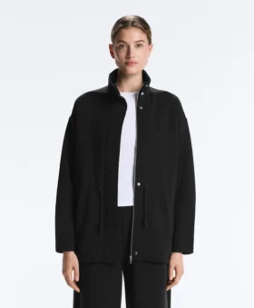Long Utility Jacket with Soft-Touch Modal