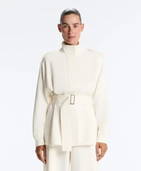 Long Utility Jacket with Twill Belt