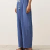 Lyocell Blend and 24% Linen Straight Trousers