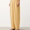 Lyocell Blend and 24% Linen Straight Trousers