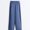 Lyocell Blend and 24% Linen Straight Trousers