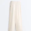Lyocell Blend and 24% Linen Straight Trousers Lyocell Blend and 24% Linen Straight Trousers