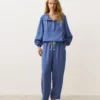 Lyocell Blend and 24% Linen Straight Trousers
