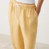 Lyocell Blend and 24% Linen Straight Trousers