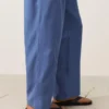 Lyocell Blend and 24% Linen Straight Trousers